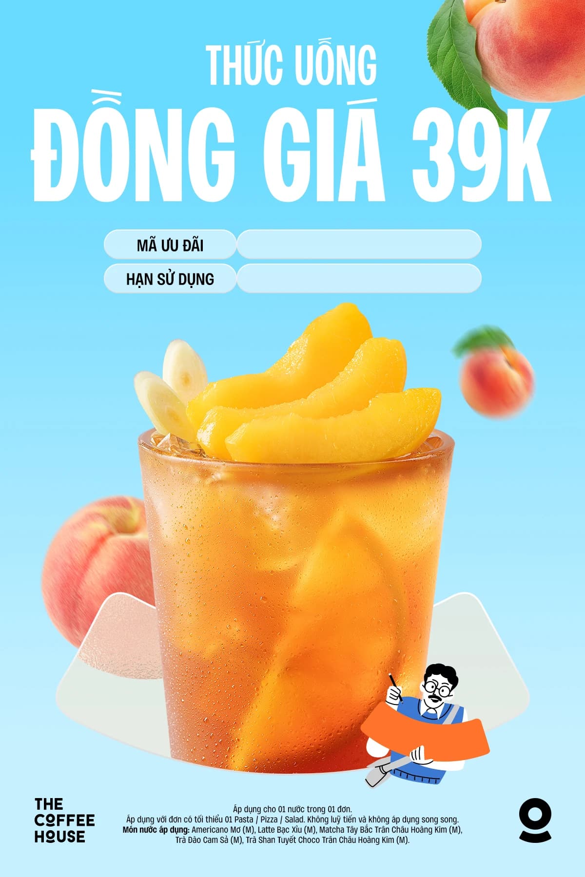 Voucher The Coffee House thức uống đồng giá 39k